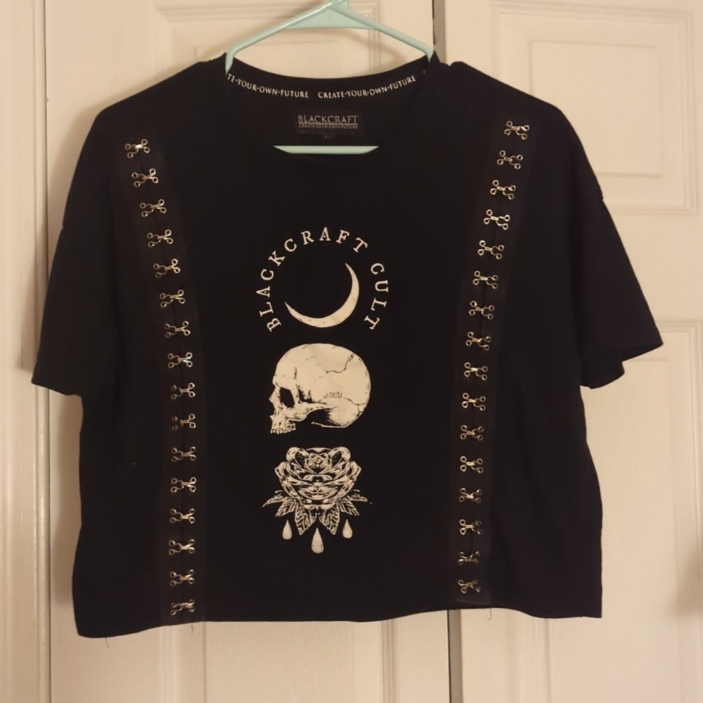 Blackcraft Cult black crop top